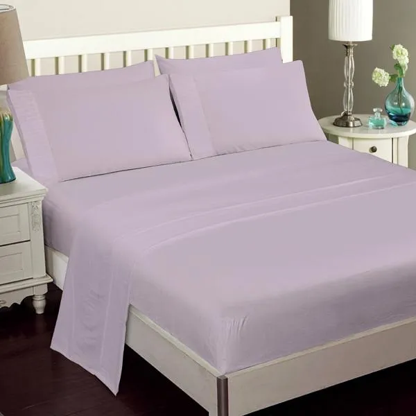 Luxury 6-Piece Super Soft Deep-Pocket Bamboo Bed Sheet Set - Assorted Colours