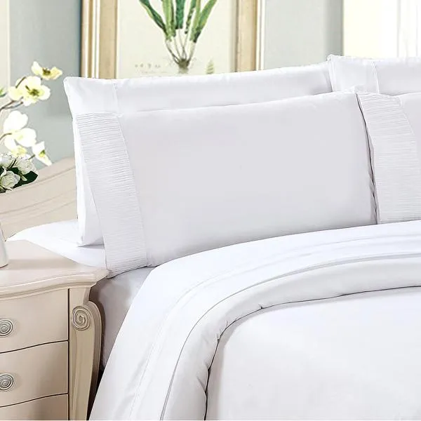 Luxury 6-Piece Super Soft Deep-Pocket Bamboo Bed Sheet Set - Assorted Colours