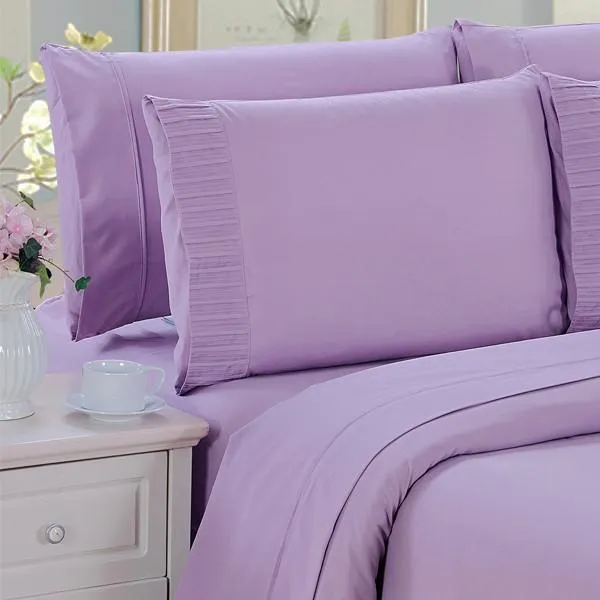 Luxury 6-Piece Super Soft Deep-Pocket Bamboo Bed Sheet Set - Assorted Colours