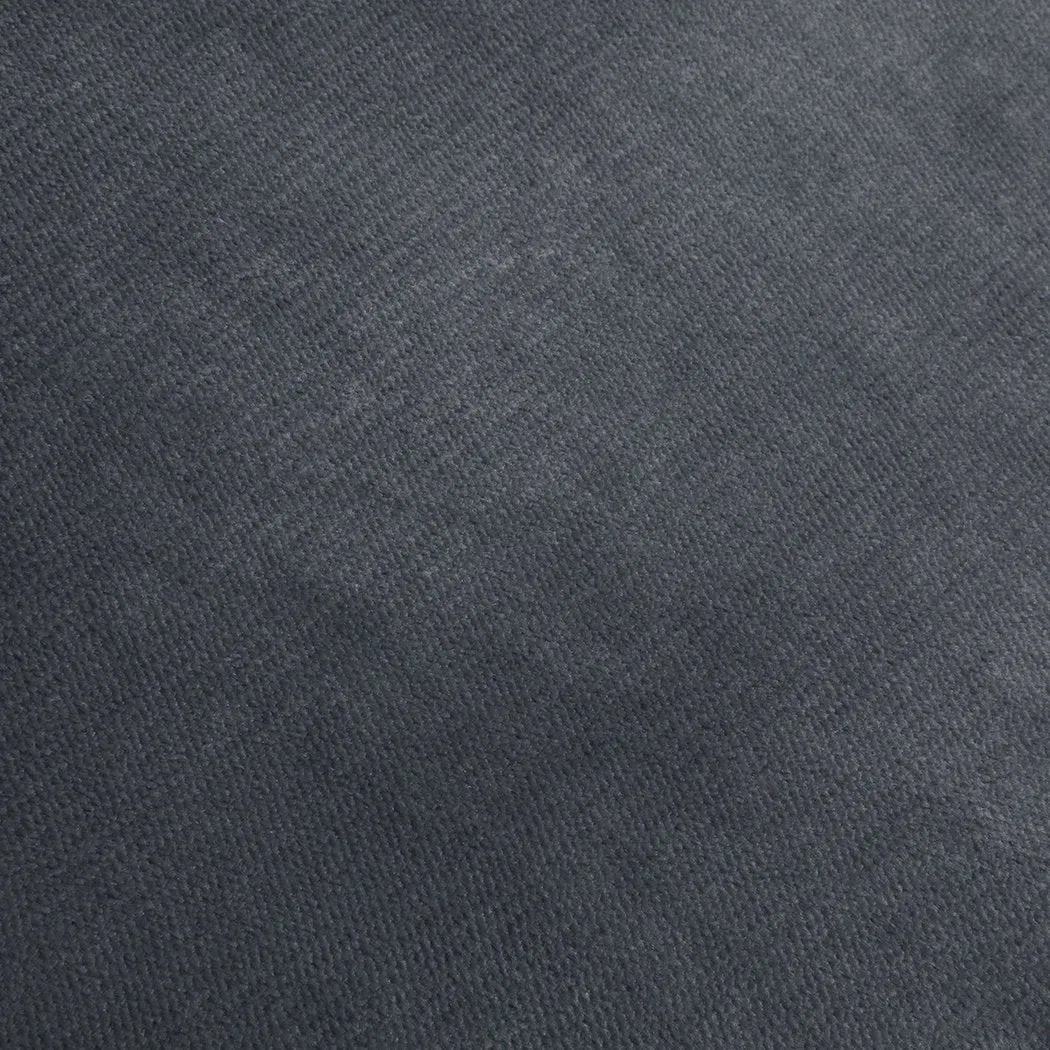 Luxury Flannel Quilt Cover with Pillowcase Dark Grey Double