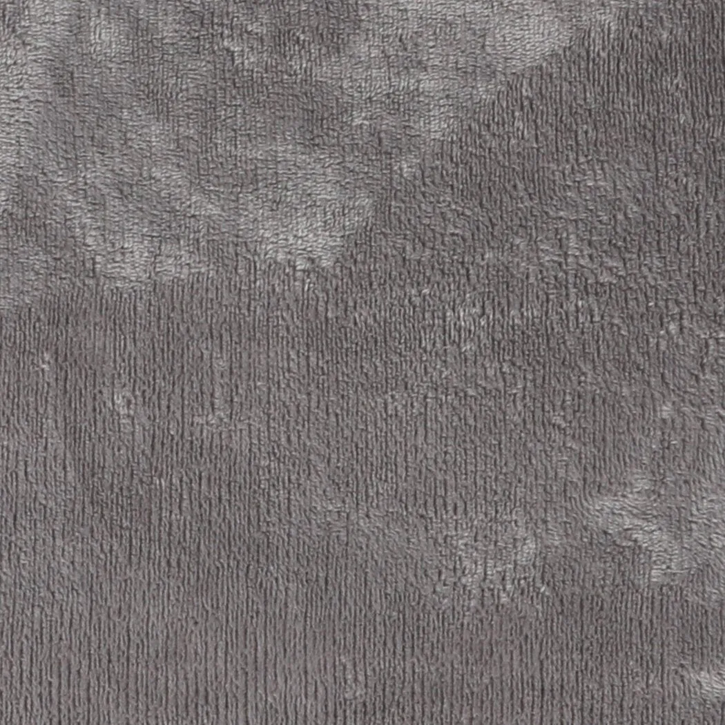 Luxury Flannel Quilt Cover with Pillowcase Silver Grey King