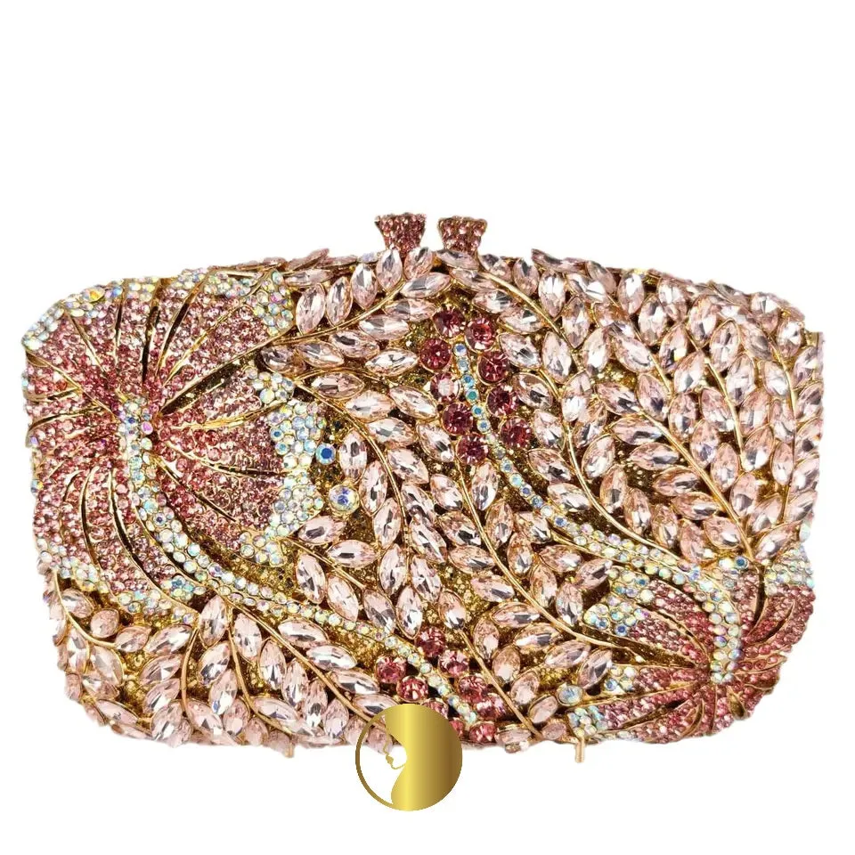 Luxury Rhinestone Purse- Pink