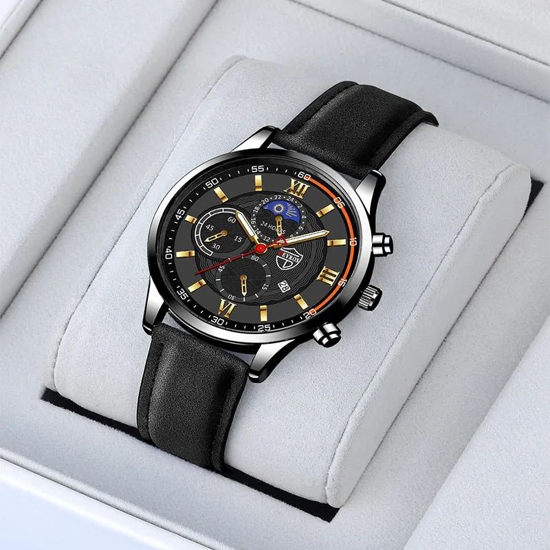 Luxury Stainless Steel Quartz Sport Watch for Men"