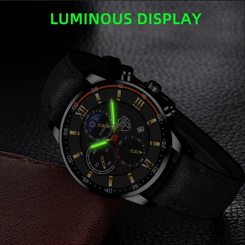 Luxury Stainless Steel Quartz Sport Watch for Men"