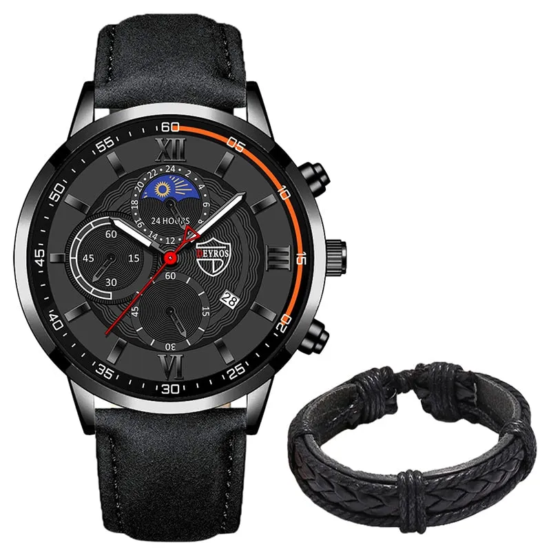 Luxury Stainless Steel Quartz Sport Watch for Men"