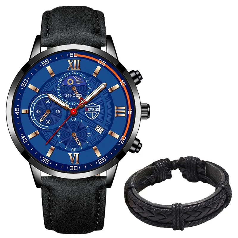 Luxury Stainless Steel Quartz Sport Watch for Men"