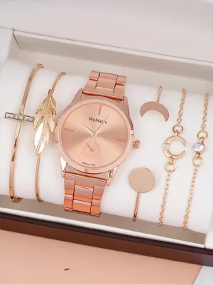 Luxury Women's 6-Piece Watch Set