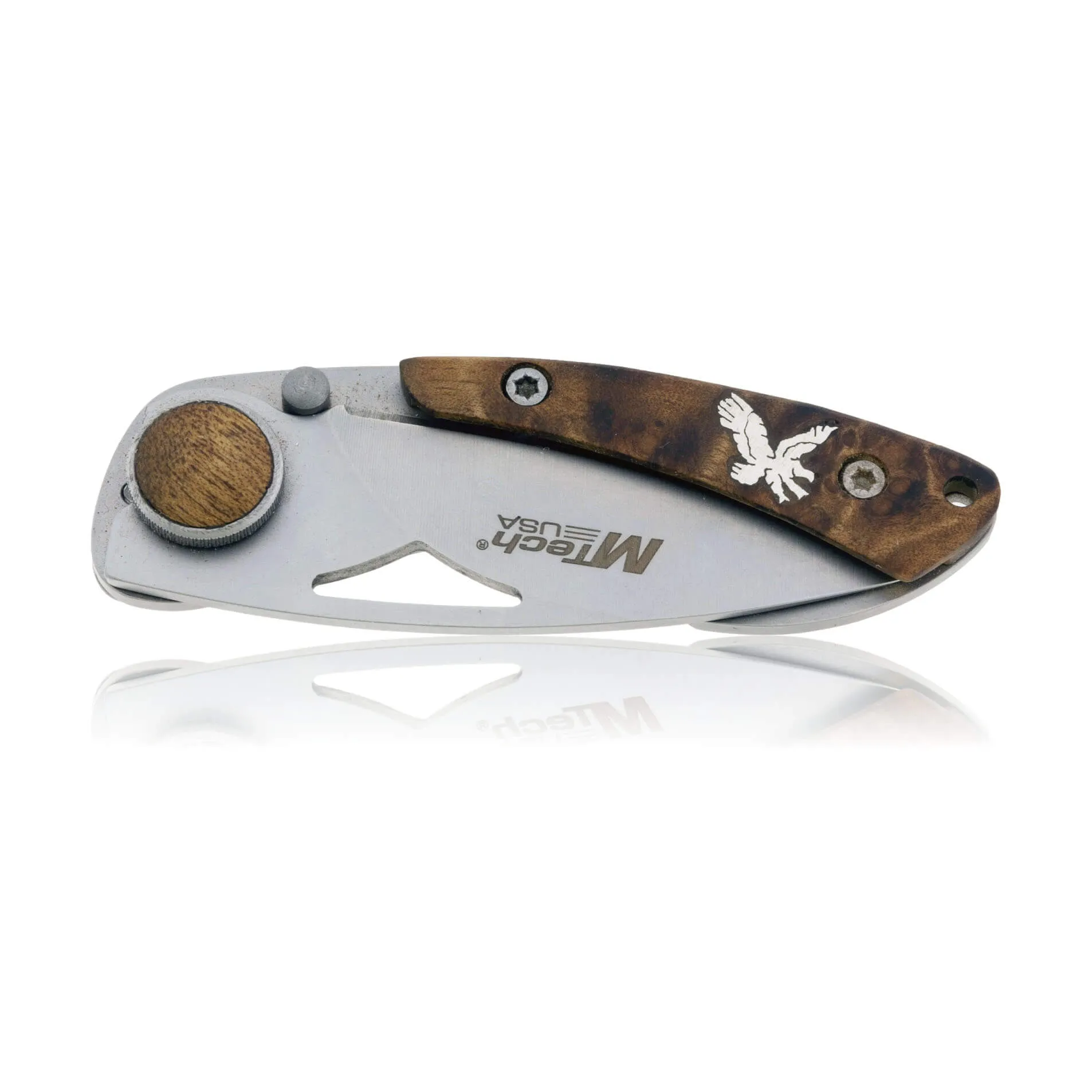 M Tech Knife with Silver Animal Inlay