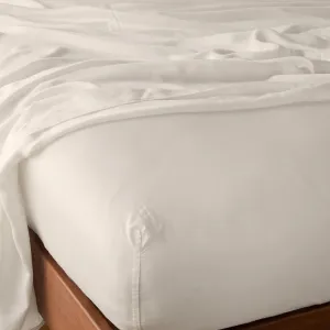 Madera Luxe Fitted Sheet - Parchment - Full