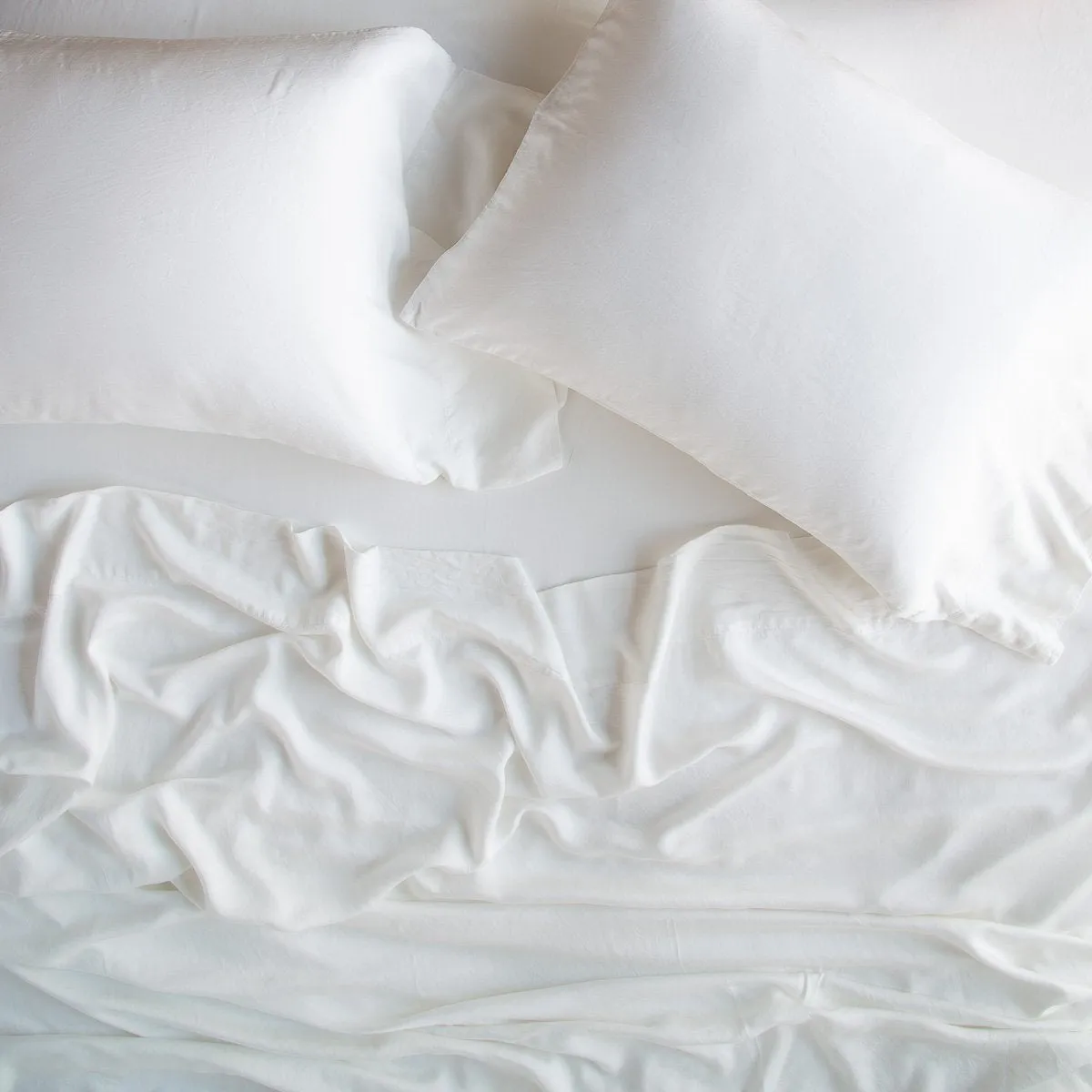 Madera Luxe Fitted Sheet - Winter White - King