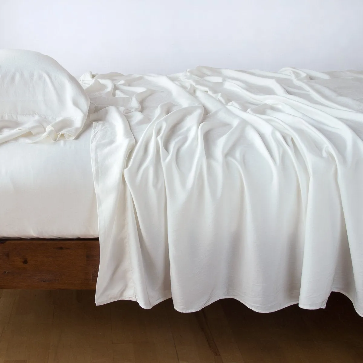 Madera Luxe Fitted Sheet - Winter White - King