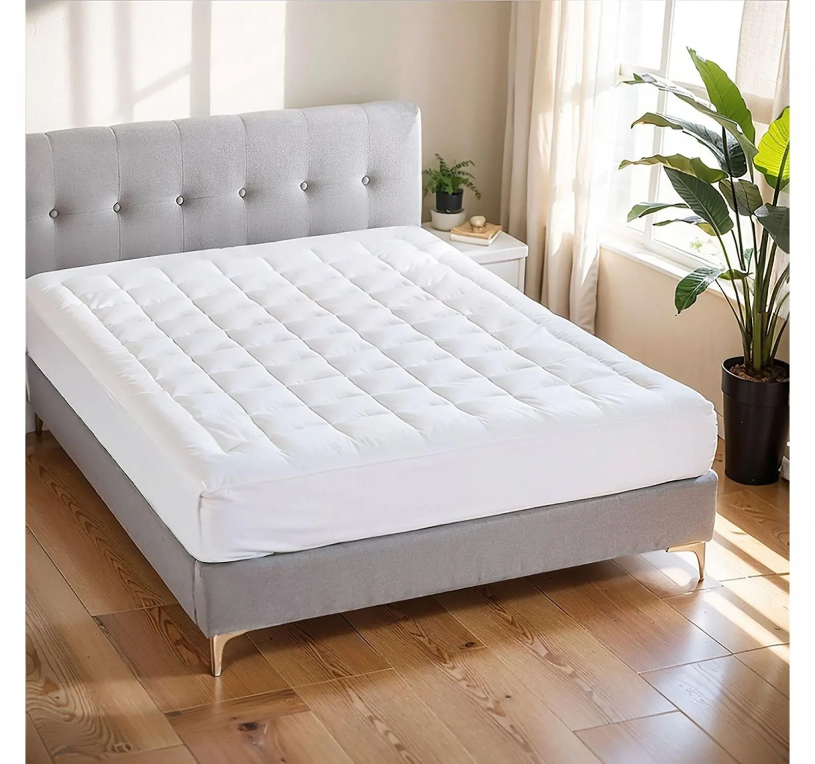 Madison Park Cloud Soft Plush Waterproof Mattress Pad 72518960018 White Cal King