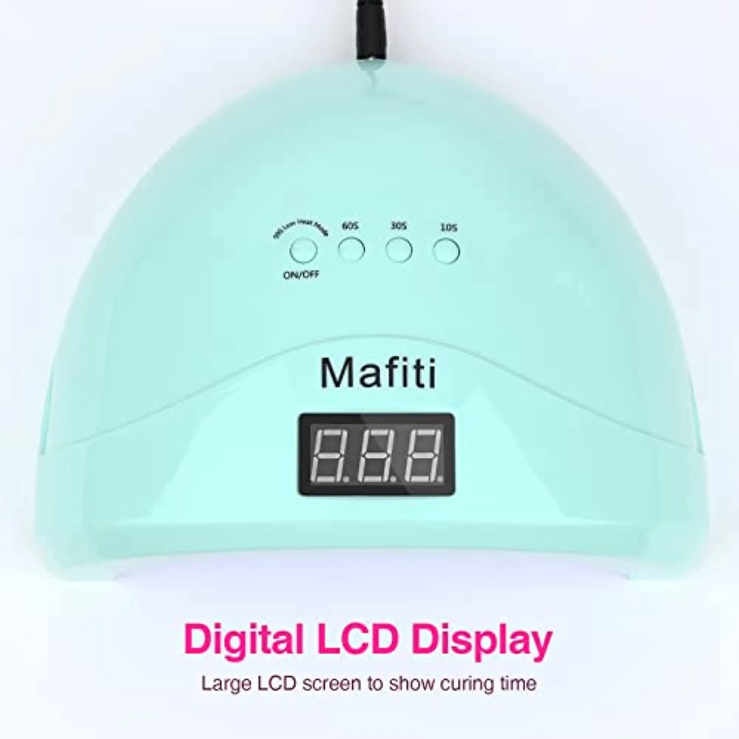 mafiti 48W UV Nail Led Lamp Nail Dryer Manicure/Pedicure uv Light for Gel Nail Automatic Sensor Curing Lamp Gift LCD Display Screen Cyan