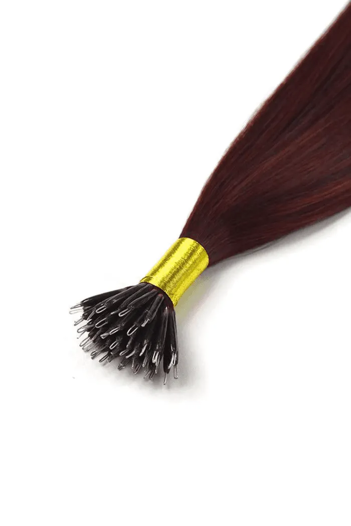 Mahogany Red (#99J) Nano Ring Hair Extensions