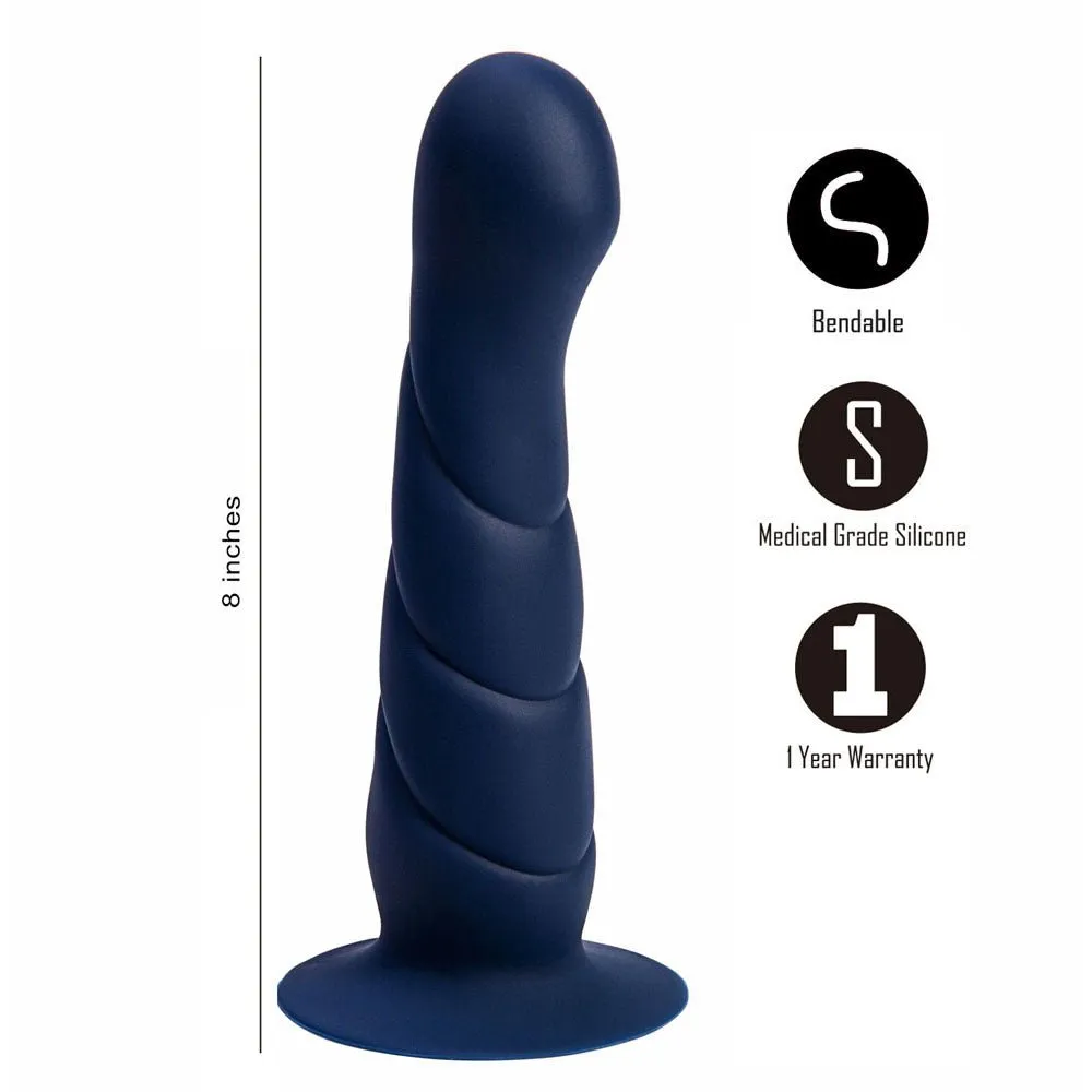 Maia Marin 8 Inch Dong - Dark Blue