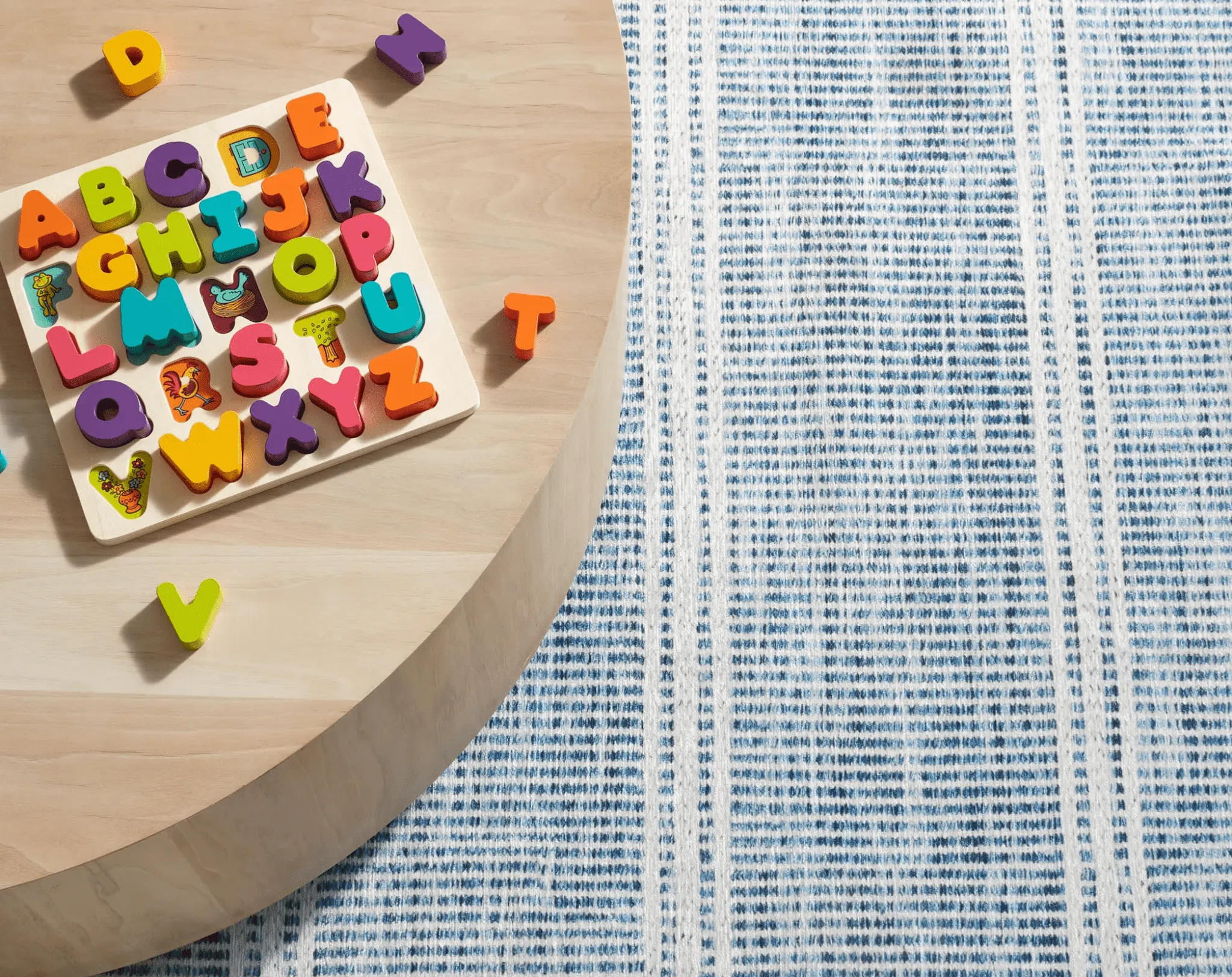 Malta Blue - Machine Washable Rug