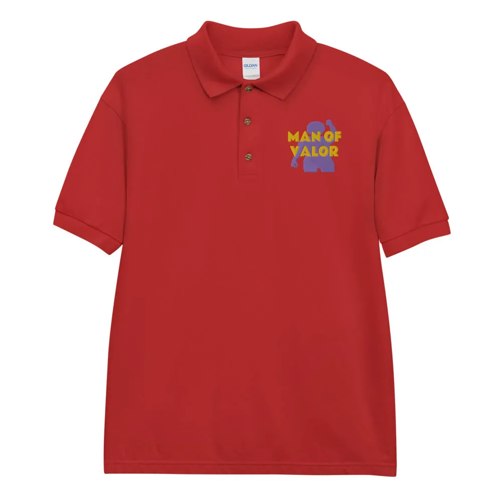Man of Valor Embroidered Polo Shirt