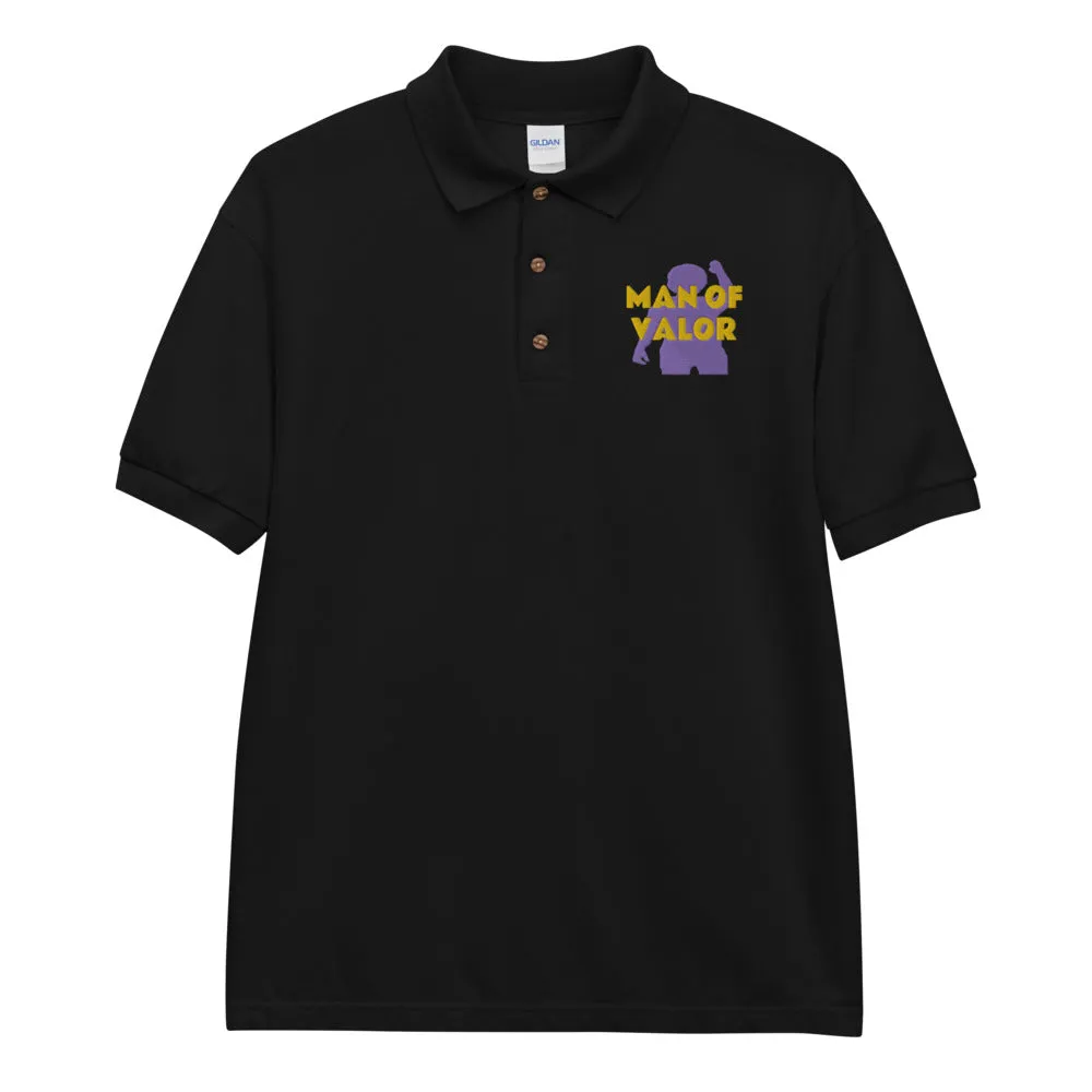 Man of Valor Embroidered Polo Shirt