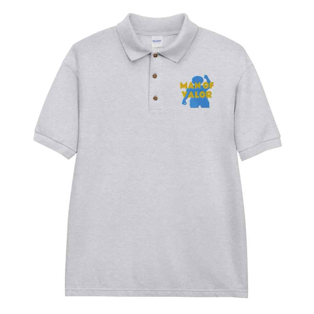 Man of Valor Embroidered Polo Shirt