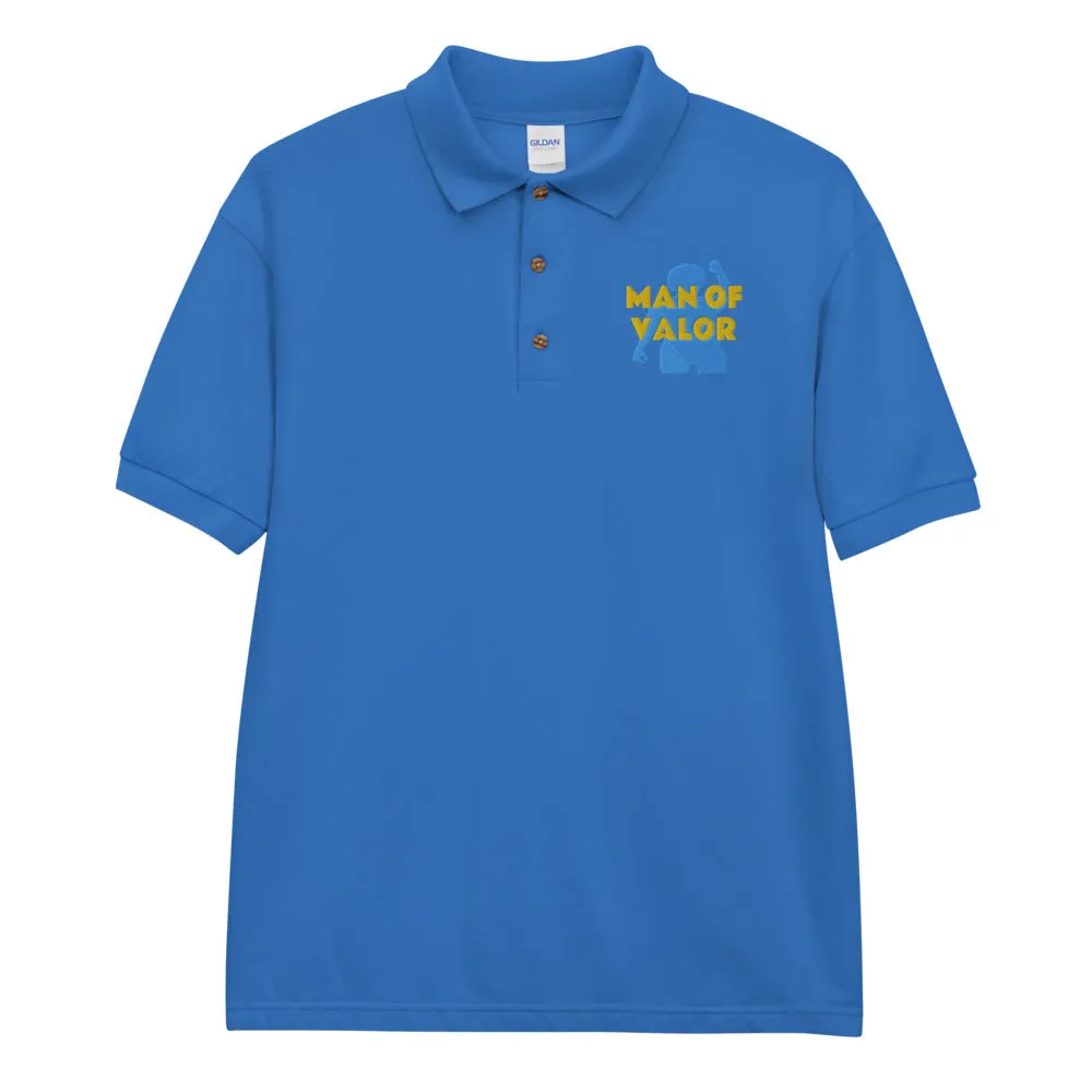 Man of Valor Embroidered Polo Shirt