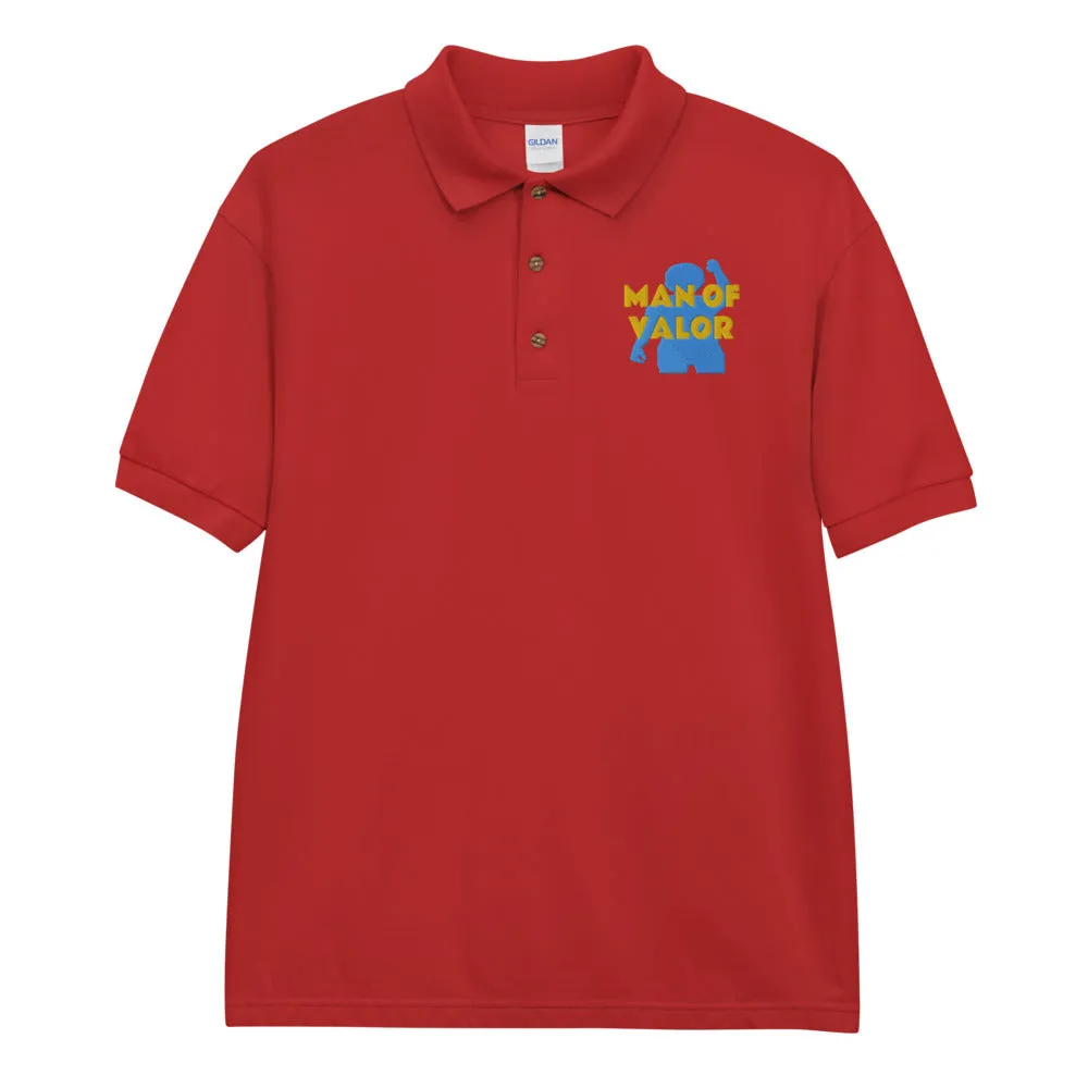 Man of Valor Embroidered Polo Shirt