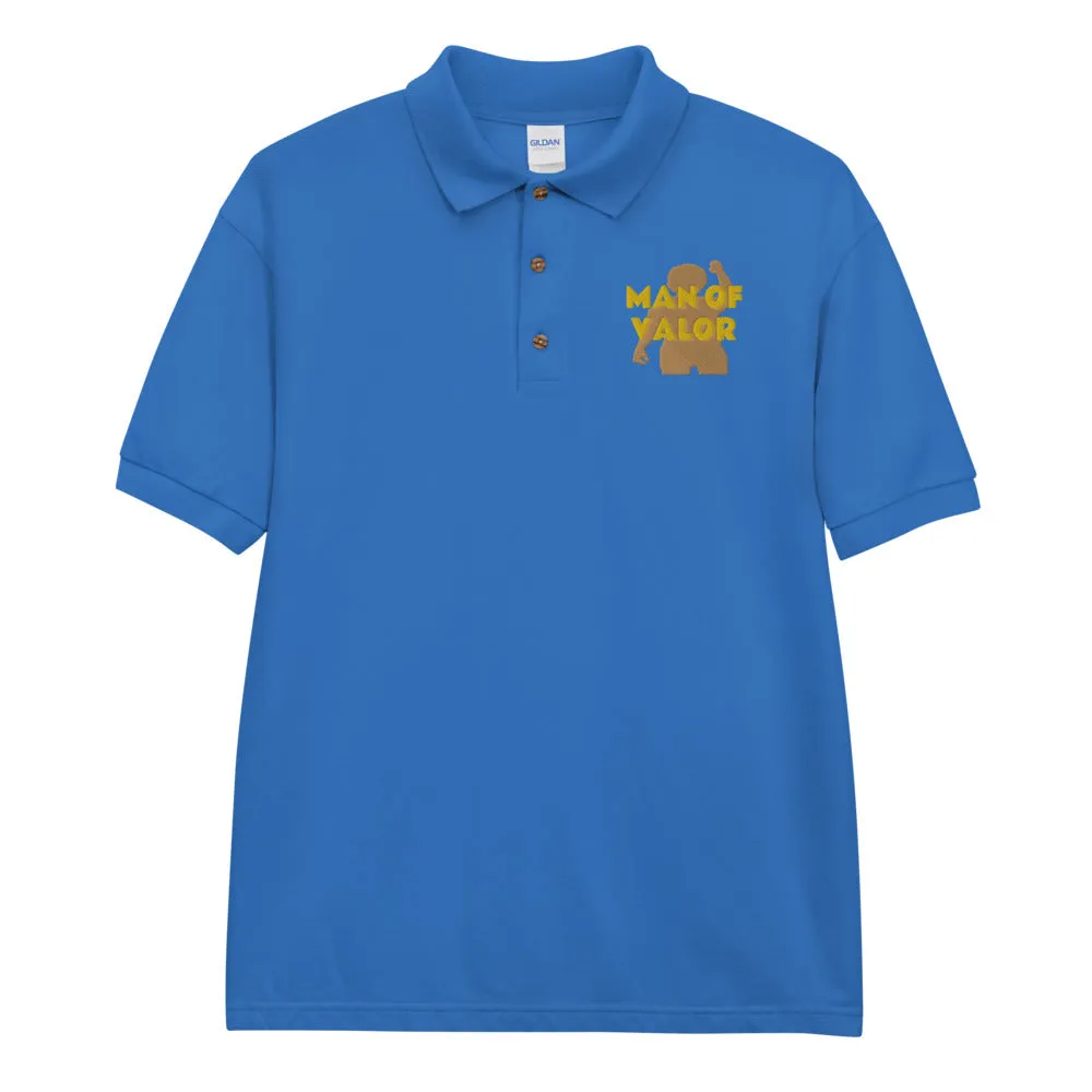 Man of Valor Embroidered Polo Shirt