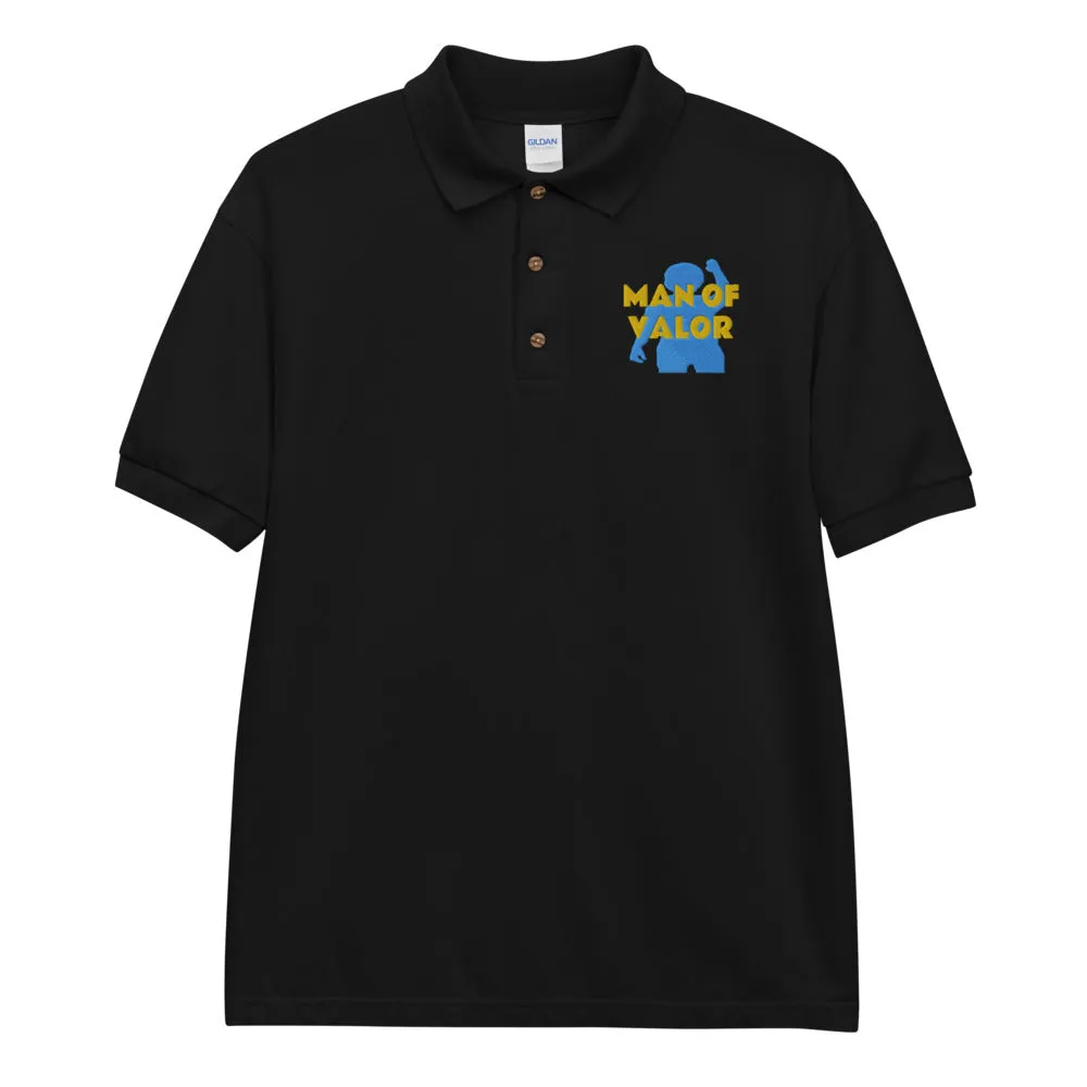 Man of Valor Embroidered Polo Shirt