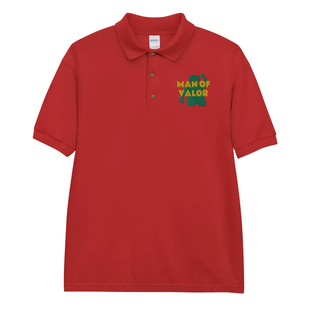 Man of Valor Embroidered Polo Shirt
