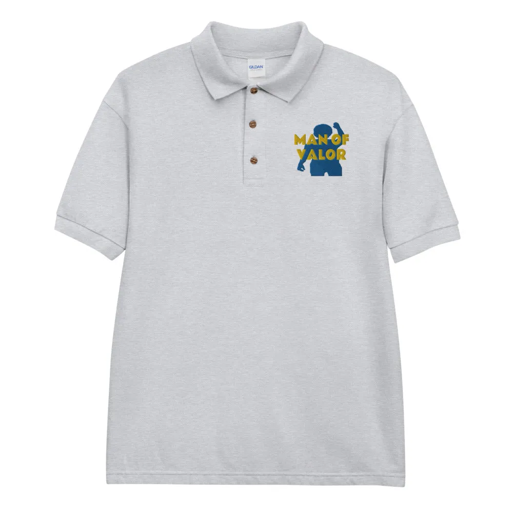 Man of Valor Embroidered Polo Shirt