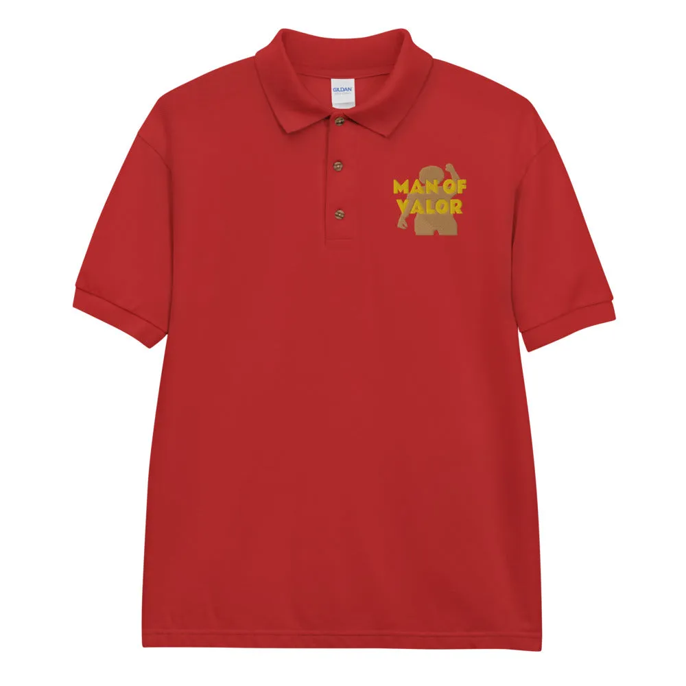 Man of Valor Embroidered Polo Shirt