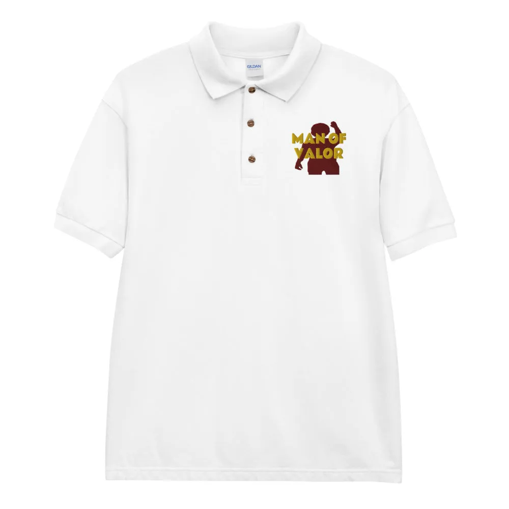 Man of Valor Embroidered Polo Shirt