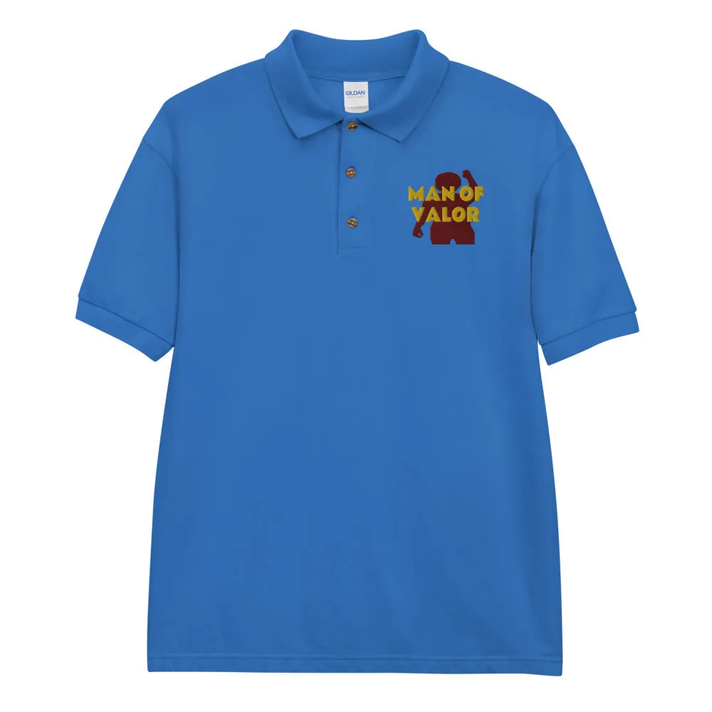 Man of Valor Embroidered Polo Shirt