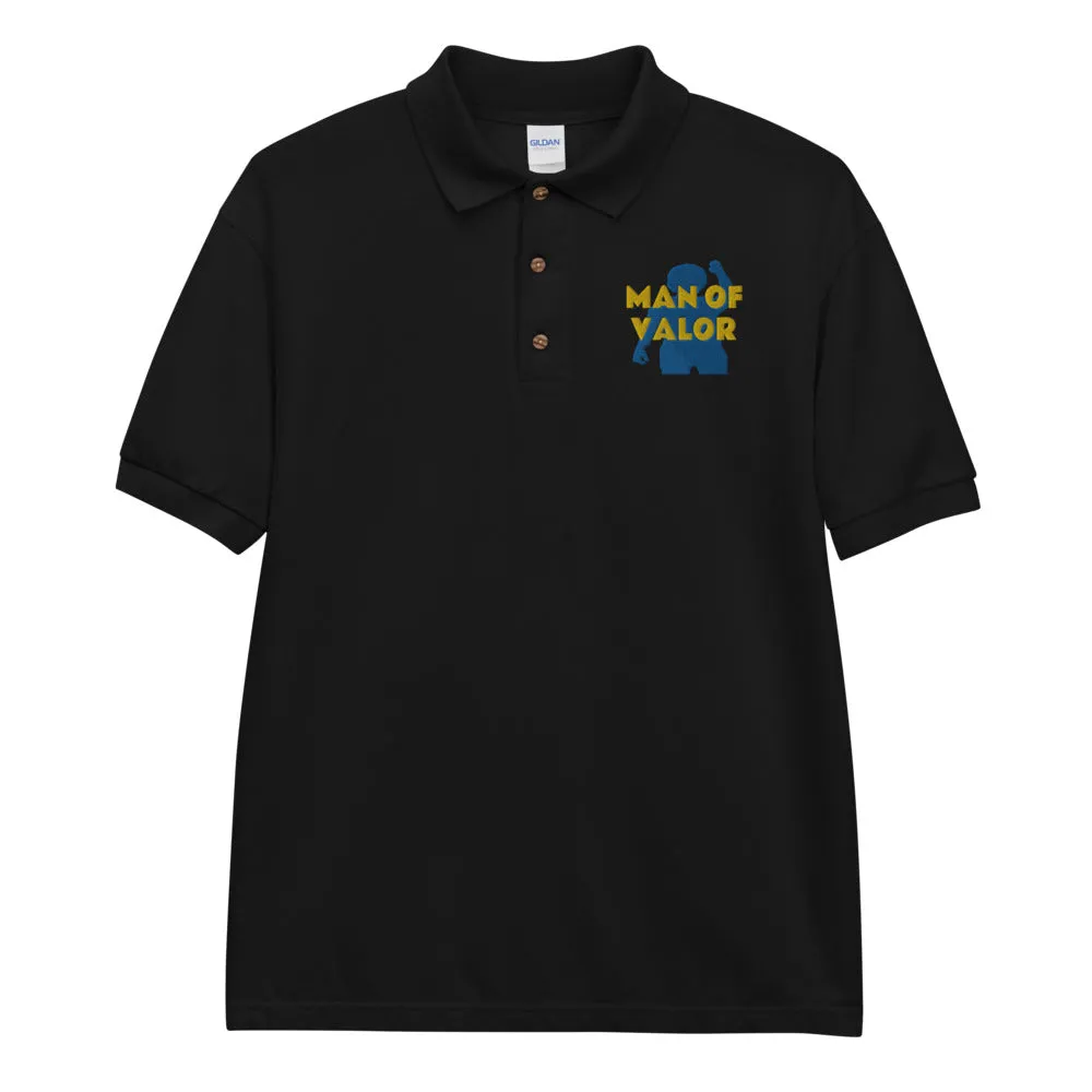 Man of Valor Embroidered Polo Shirt