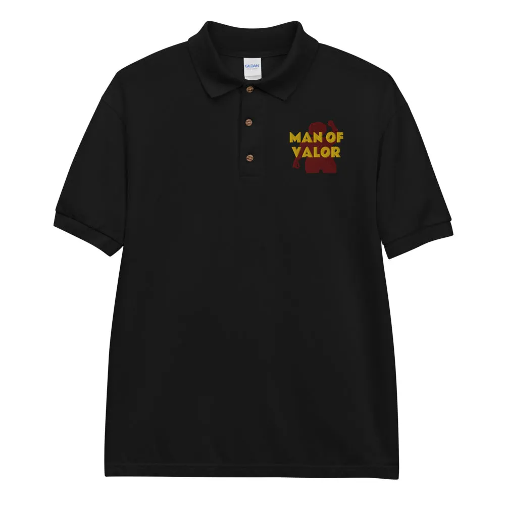 Man of Valor Embroidered Polo Shirt