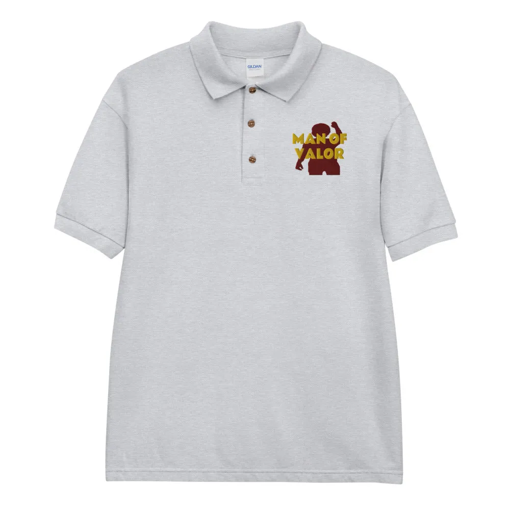 Man of Valor Embroidered Polo Shirt