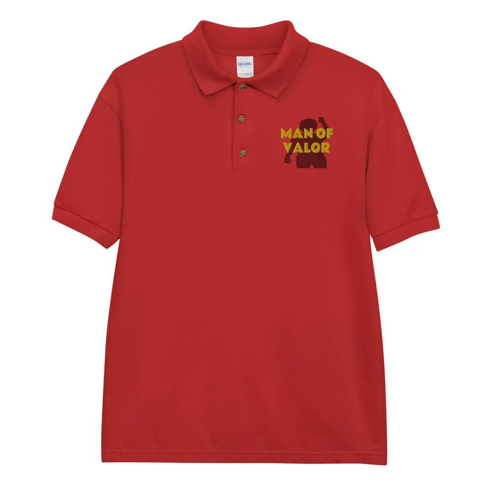 Man of Valor Embroidered Polo Shirt