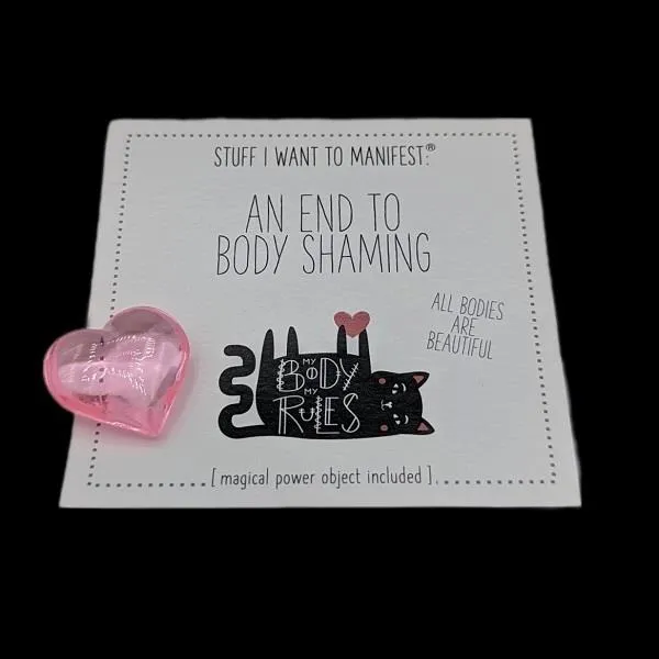 Manifestation Card & Tokens End Body Shaming