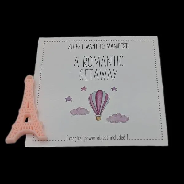 Manifestation Card & Tokens Romantic Getaway