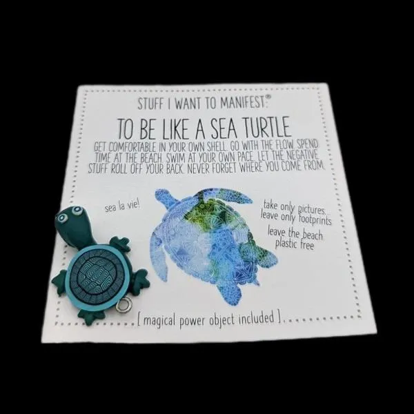 Manifestation Card & Tokens Sea Turtle