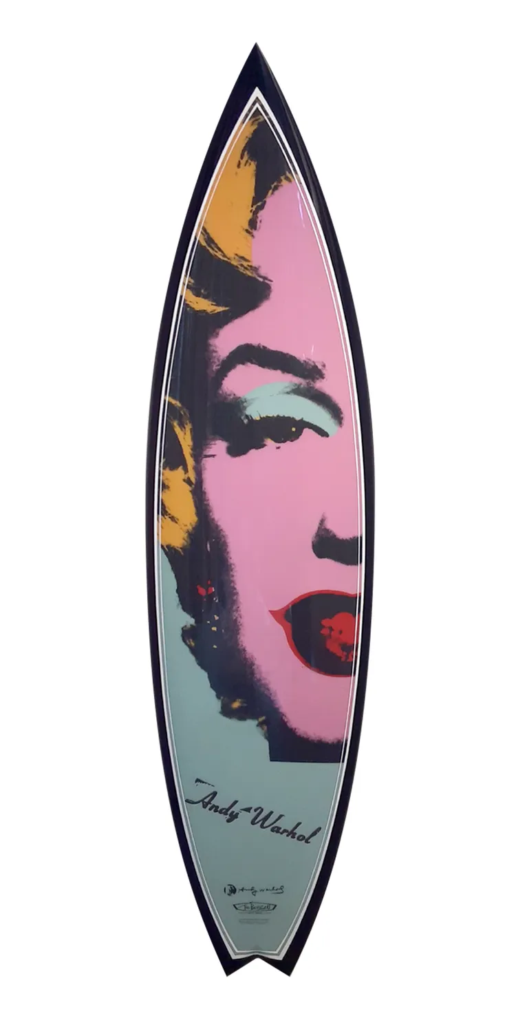 Marilyn Surfboard by Andy Warhol