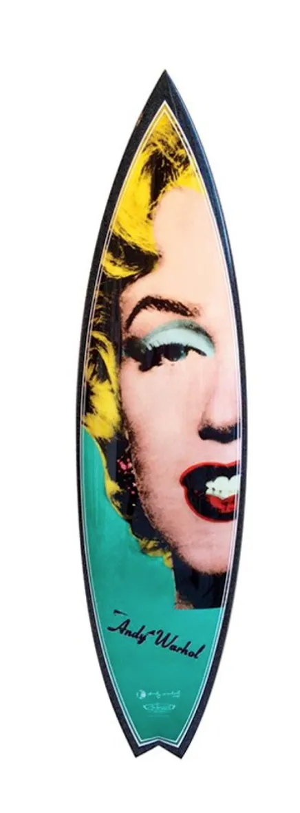 Marilyn Surfboard by Andy Warhol