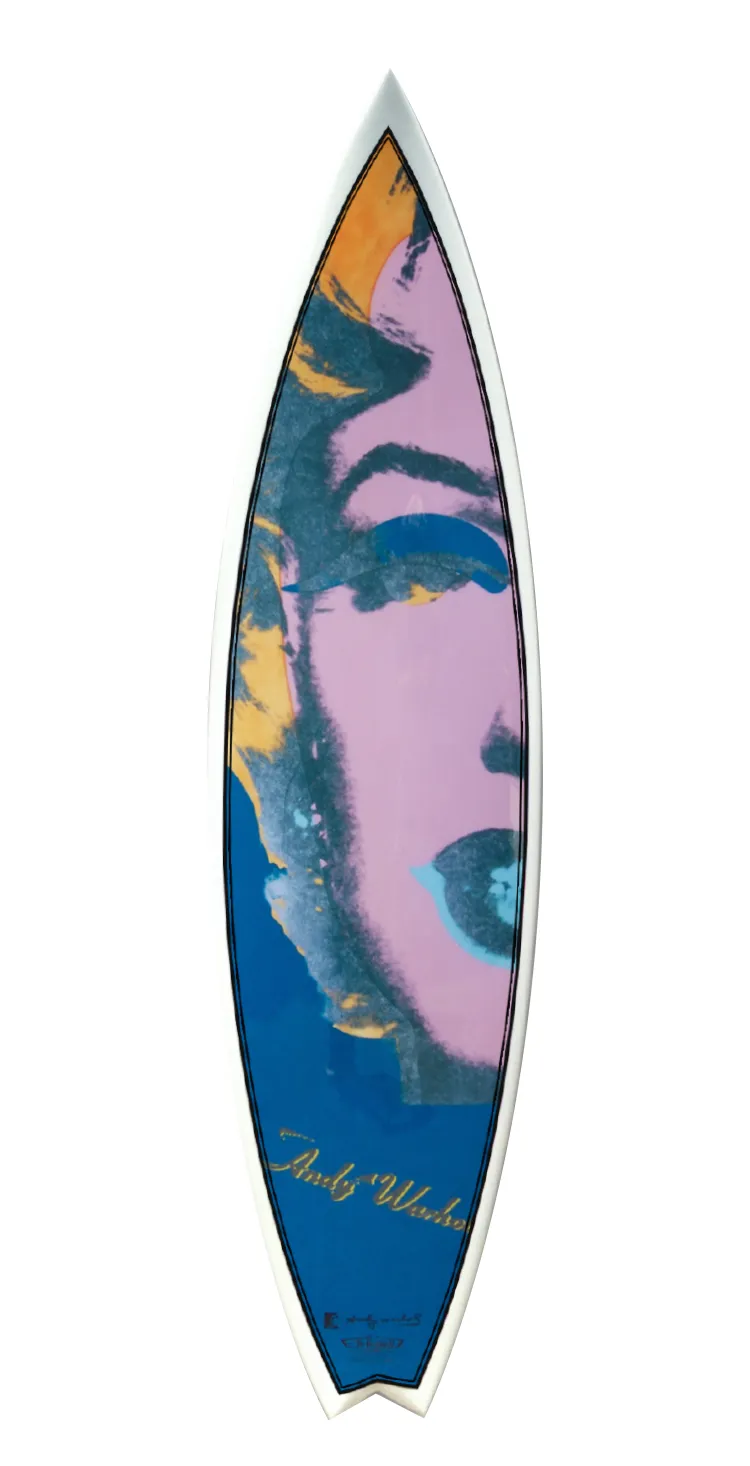 Marilyn Surfboard by Andy Warhol