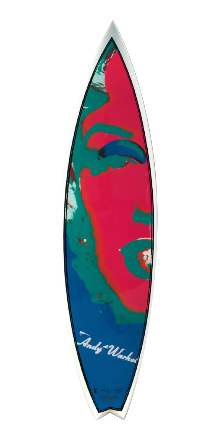 Marilyn Surfboard by Andy Warhol