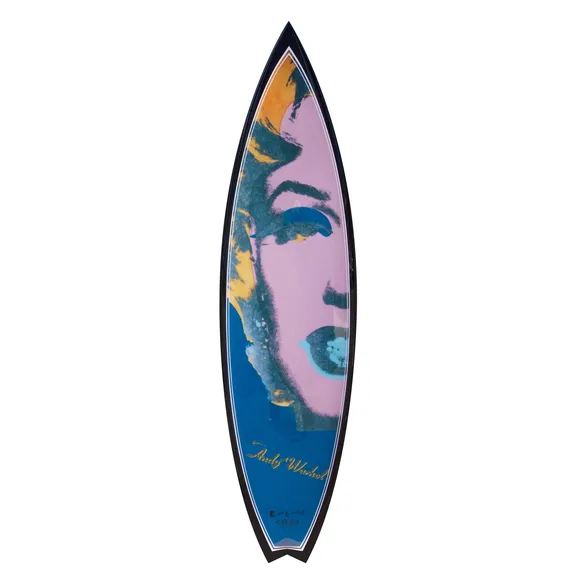 Marilyn Surfboard by Andy Warhol