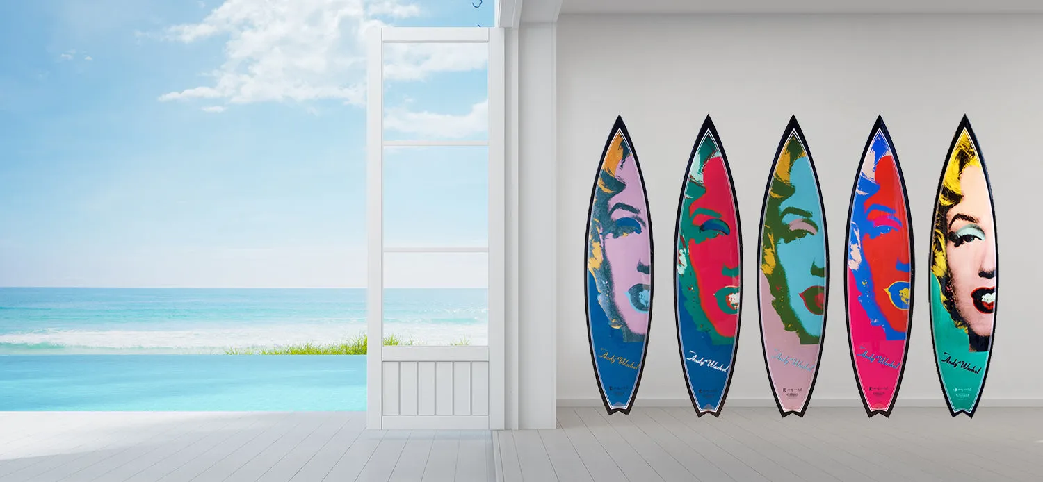 Marilyn Surfboard by Andy Warhol