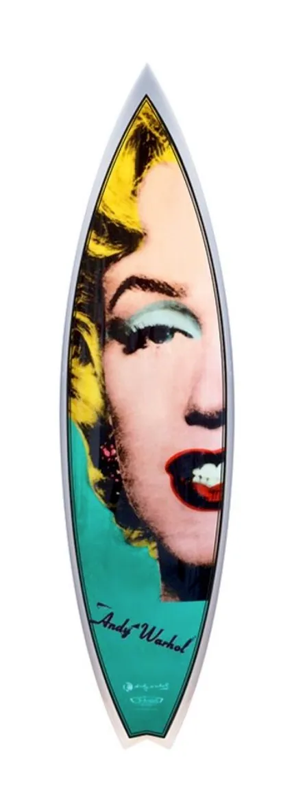 Marilyn Surfboard by Andy Warhol