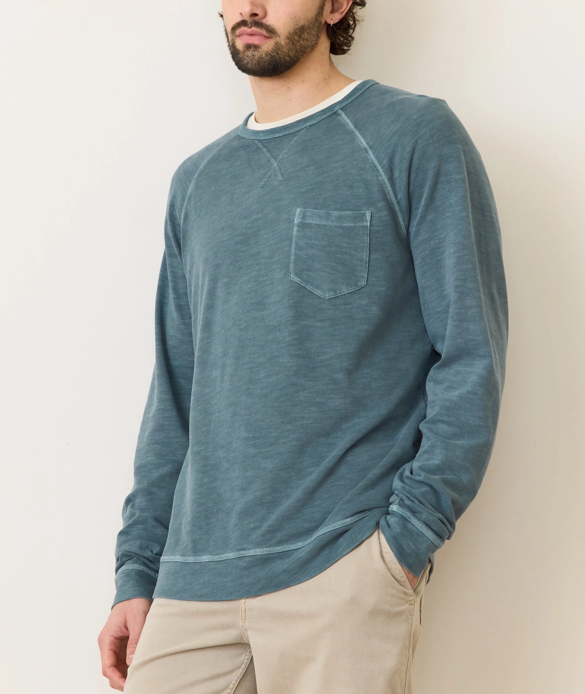 Marine Layer Vintage Heavy Slub Raglan Crew
