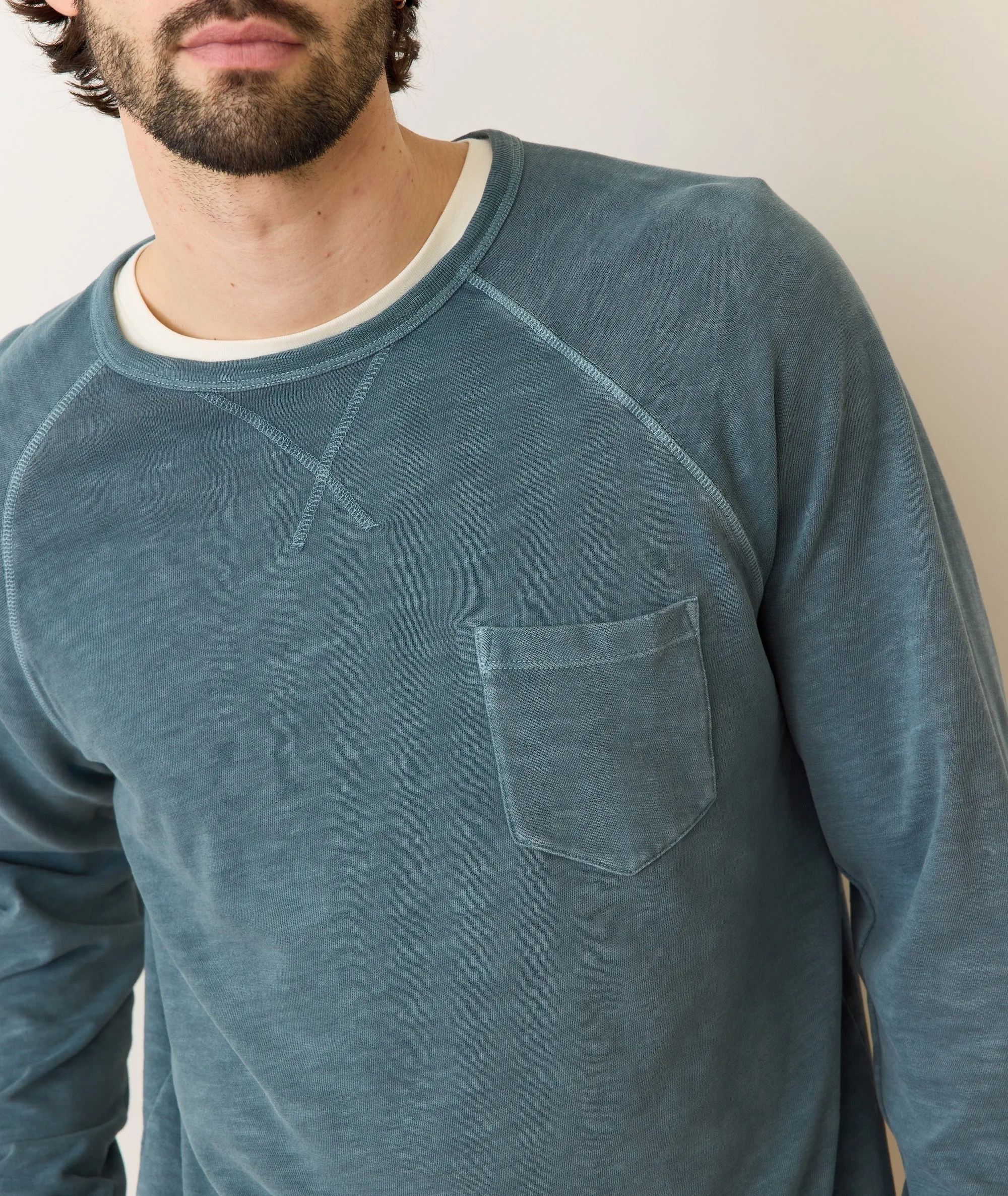Marine Layer Vintage Heavy Slub Raglan Crew