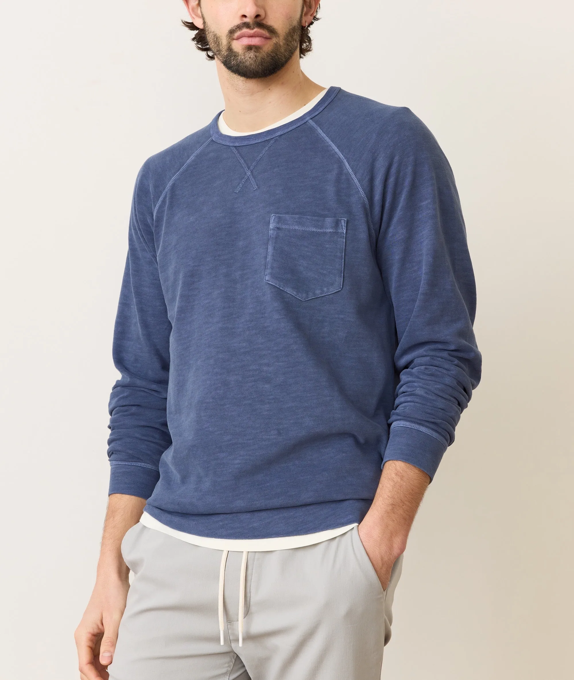 Marine Layer Vintage Heavy Slub Raglan Crew