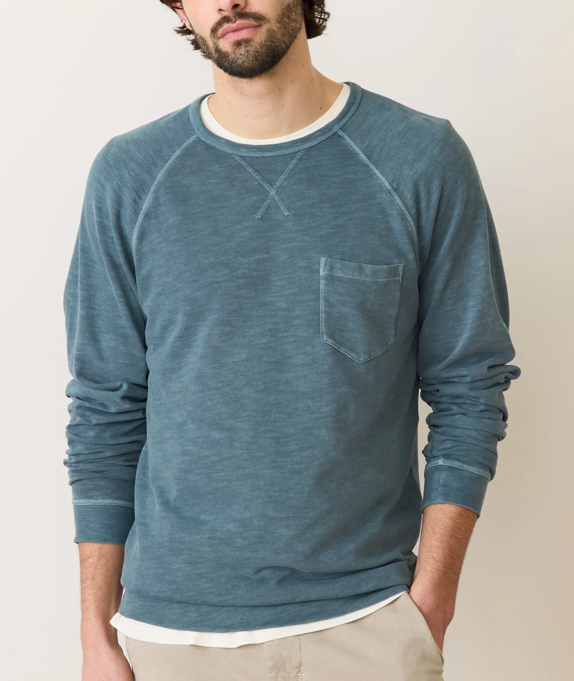 Marine Layer Vintage Heavy Slub Raglan Crew